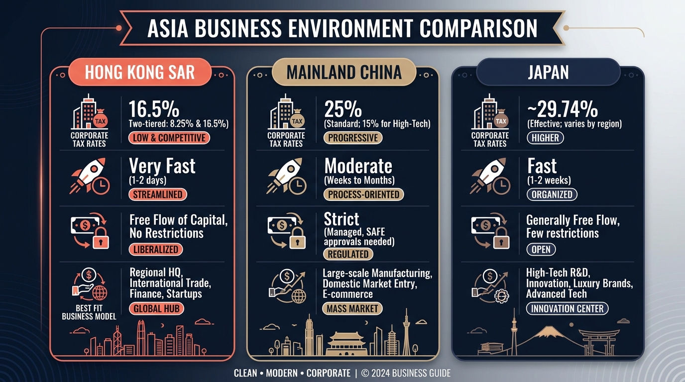 Asia Business Environment Comparison