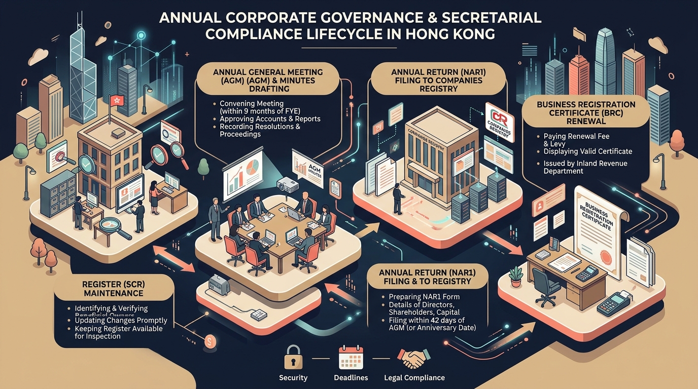 Annual Corporate Governance & Secretarial Compliance Lifecycle in Hong Kong